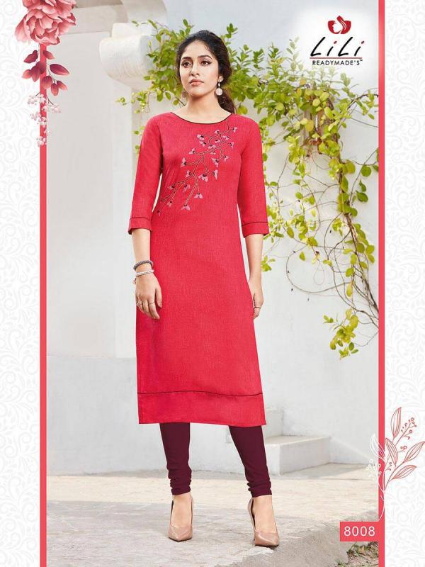 Lili Suhani Cotton Embroidery Fancy Kurti Catalogue 